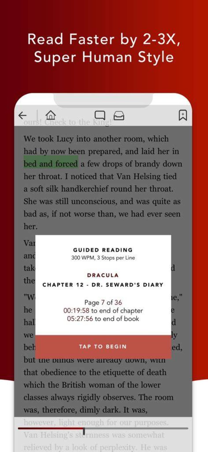 Speed Reading - Settings