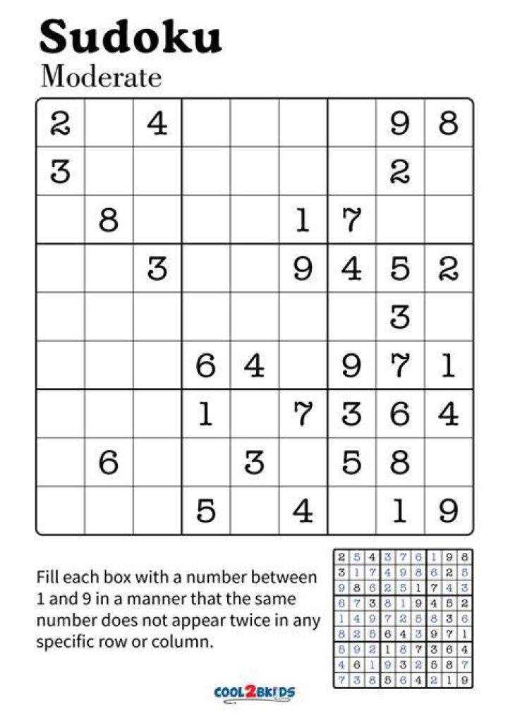 sudoku medium difficulty