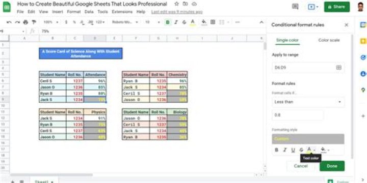 The 9 Best Google Sheets Formatting Tips for Creating Professional-Looking Spreadsheets