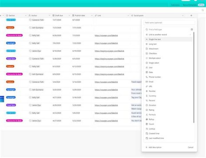 The Basics of Using Fields in Airtable