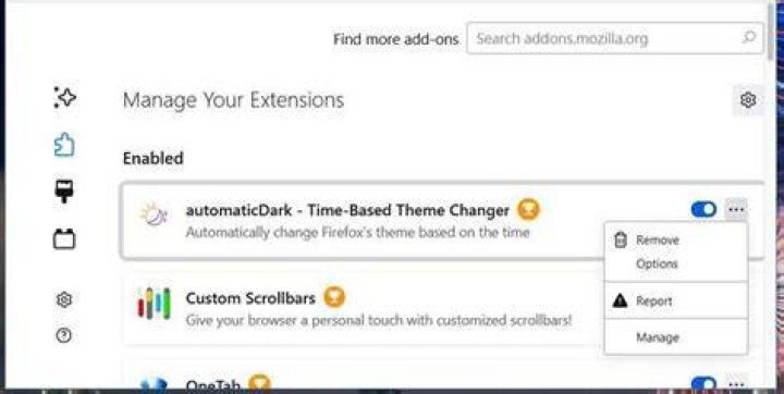 The ellipses button for automaticDark
