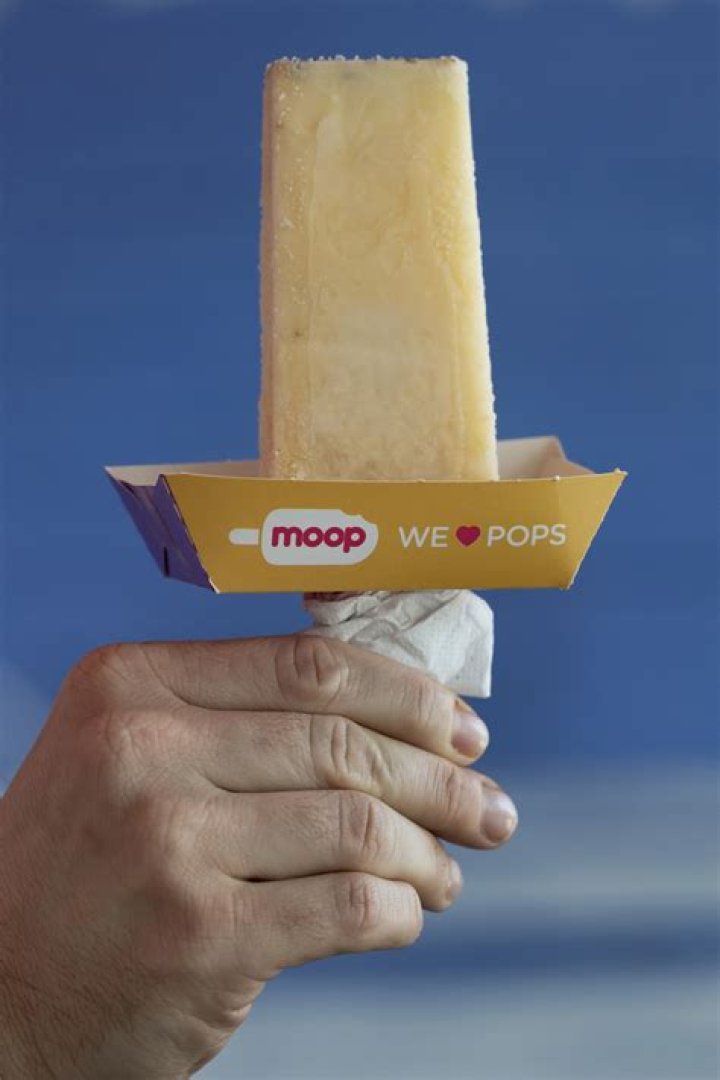 The passionfruit bar from Moop Gelato at The Bite Eatery.
