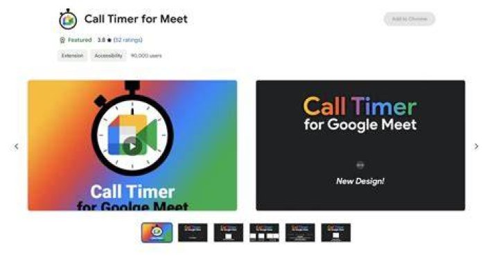 Timer for Google Meet Extension