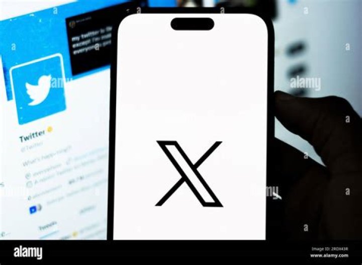 twitter mobile logo on a mobile phone screen