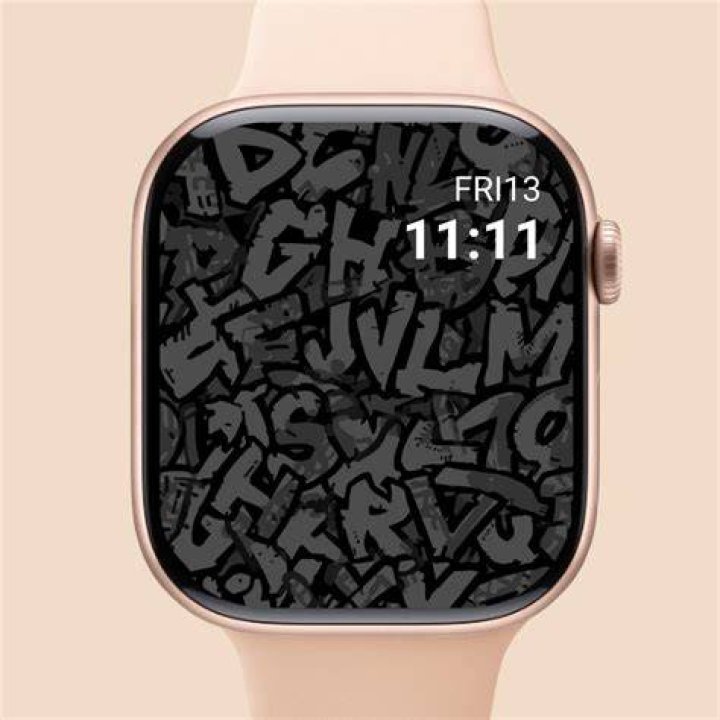 Typography Apple Watch face