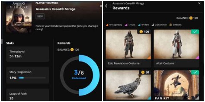 Ubisoft Connect rewards system
