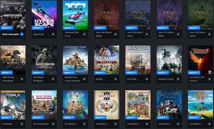 ubisoft games menu