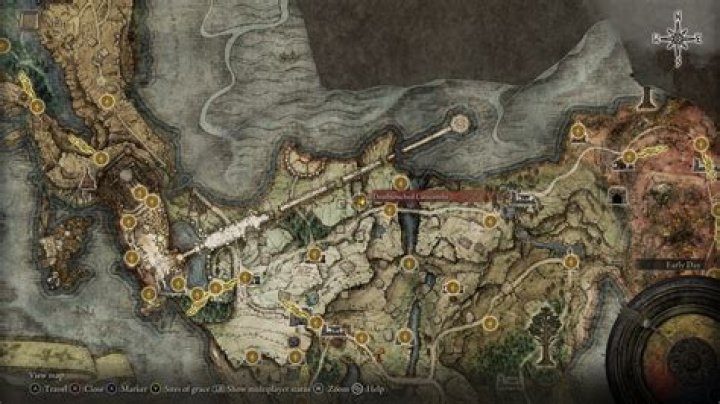 Uchigatana location on Elden Ring map