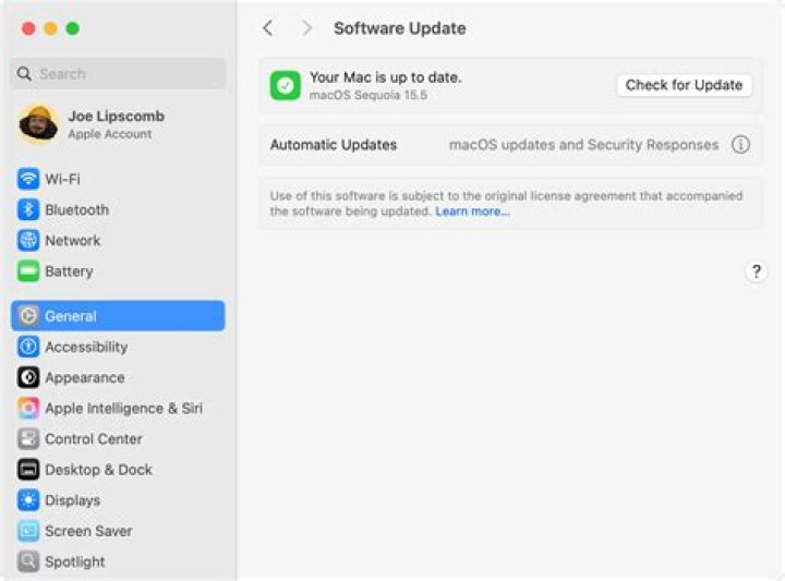 Update macOS version