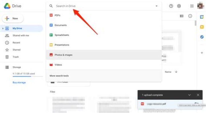 upload to google drive prompt in gmail