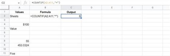 Using COUNTIF instead of COUNTA