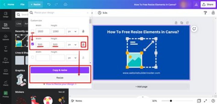 Using free Elements in Canva