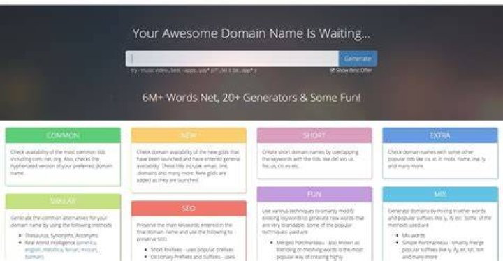 web domain generator, 16 awesome domain generators to find creative in