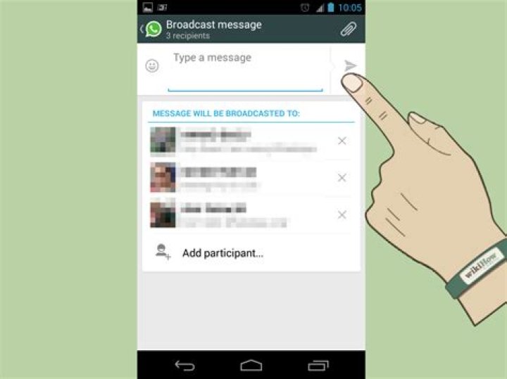 whatsapp broadcast text