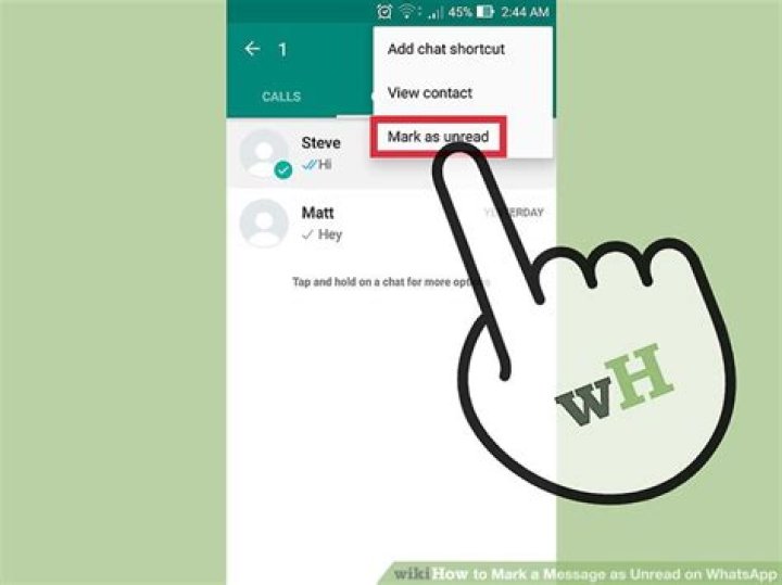 whatsapp mark unread