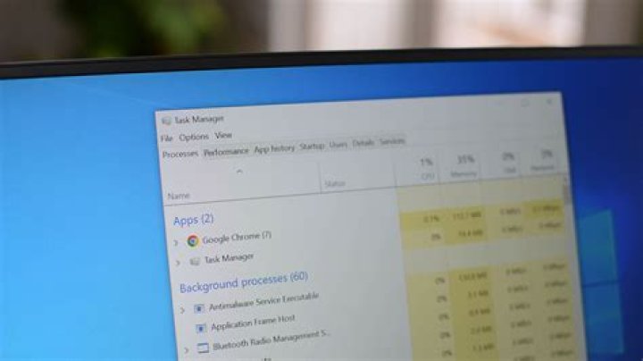 windows 10 task manager showing memory ram