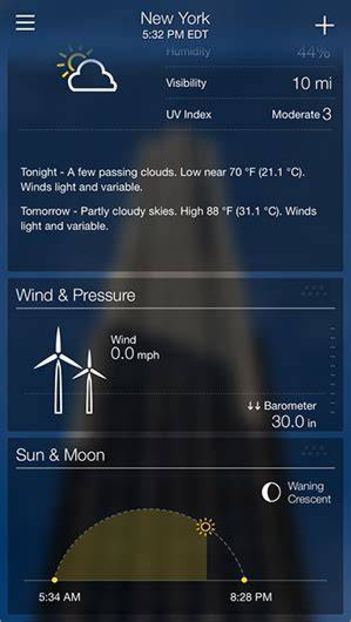yahoo weather forecast